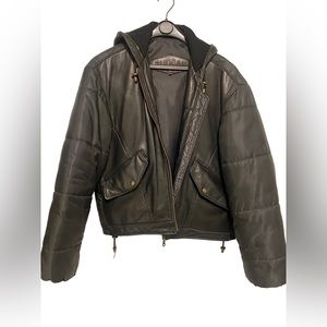RUDSAK Rare leather/nylon Bomber. Original conception of the Modern RUDSAK Mateo